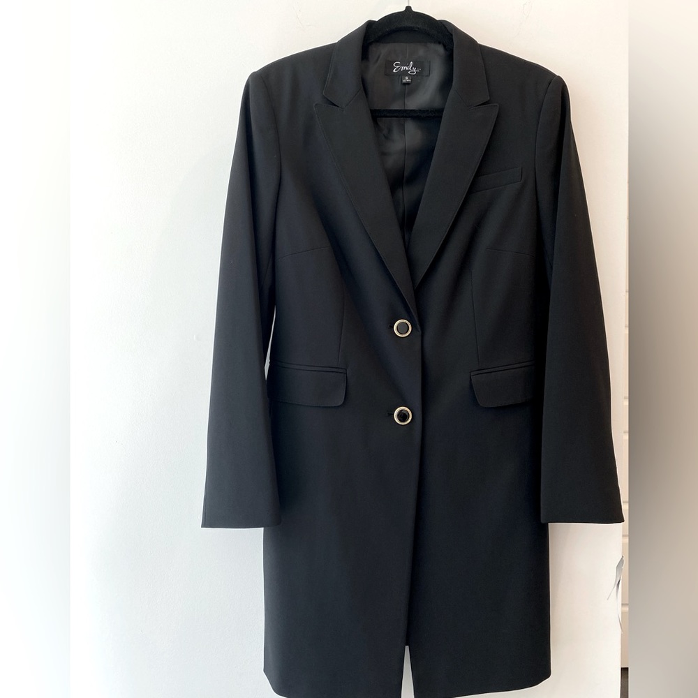 Vintage  ‘Emily’ Black Over-Sized Blazer / Suit Jacket w/Tags